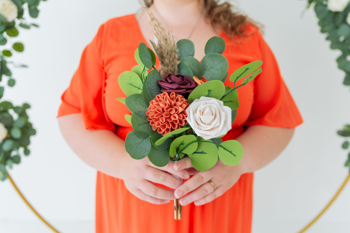 Boho Terracotta Bridesmaid Bouquet