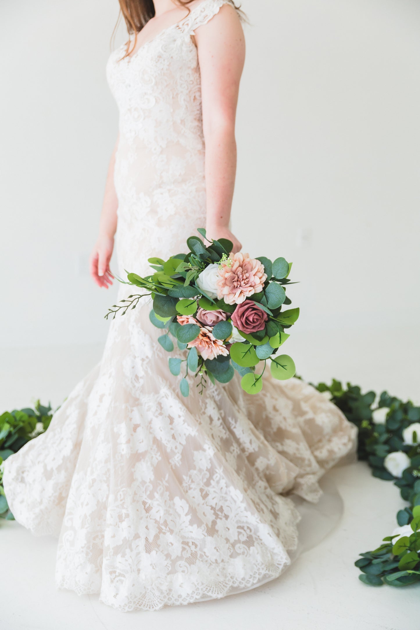 Dusty Rose Bridal Bouquet