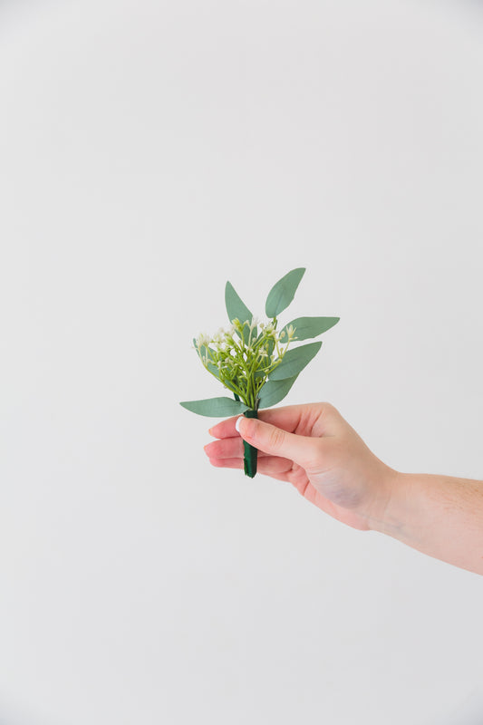 Baby's Breath Boutonniere