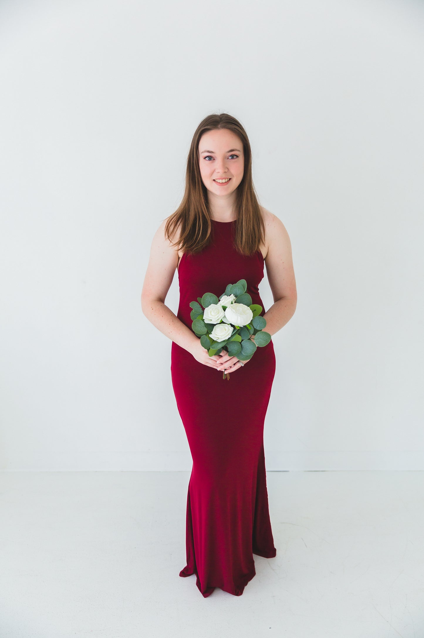 Green + White Bridesmaid Bouquet