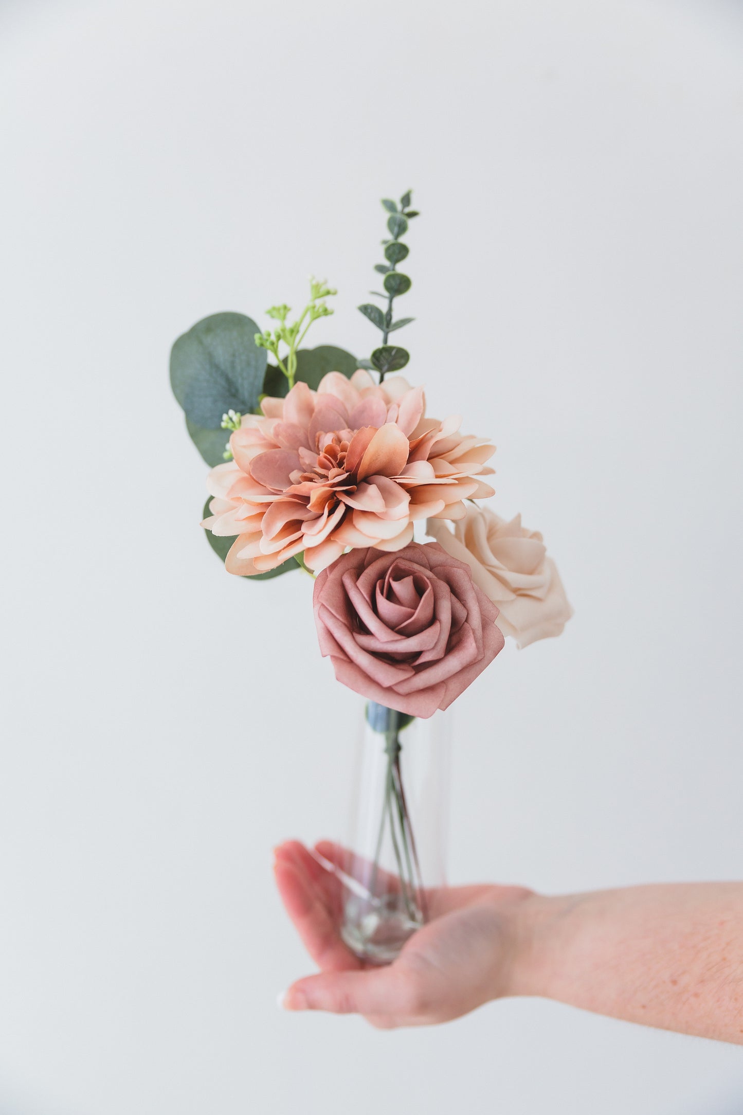 Dusty Rose Bud Vase