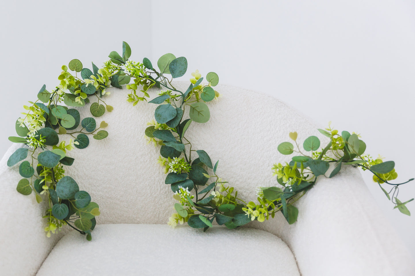 Eucalyptus + Baby's Breath Garland