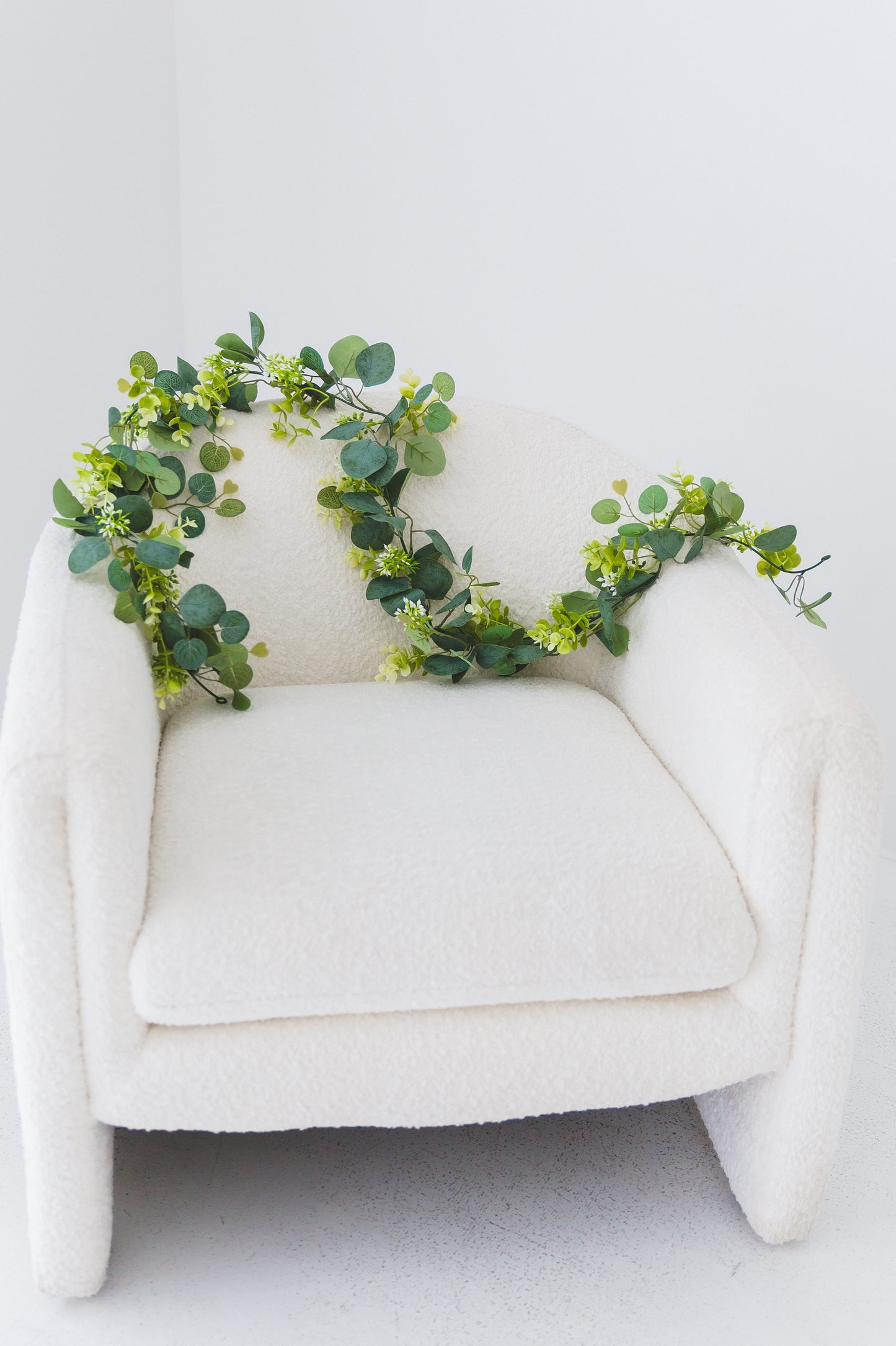 Eucalyptus + Baby's Breath Garland