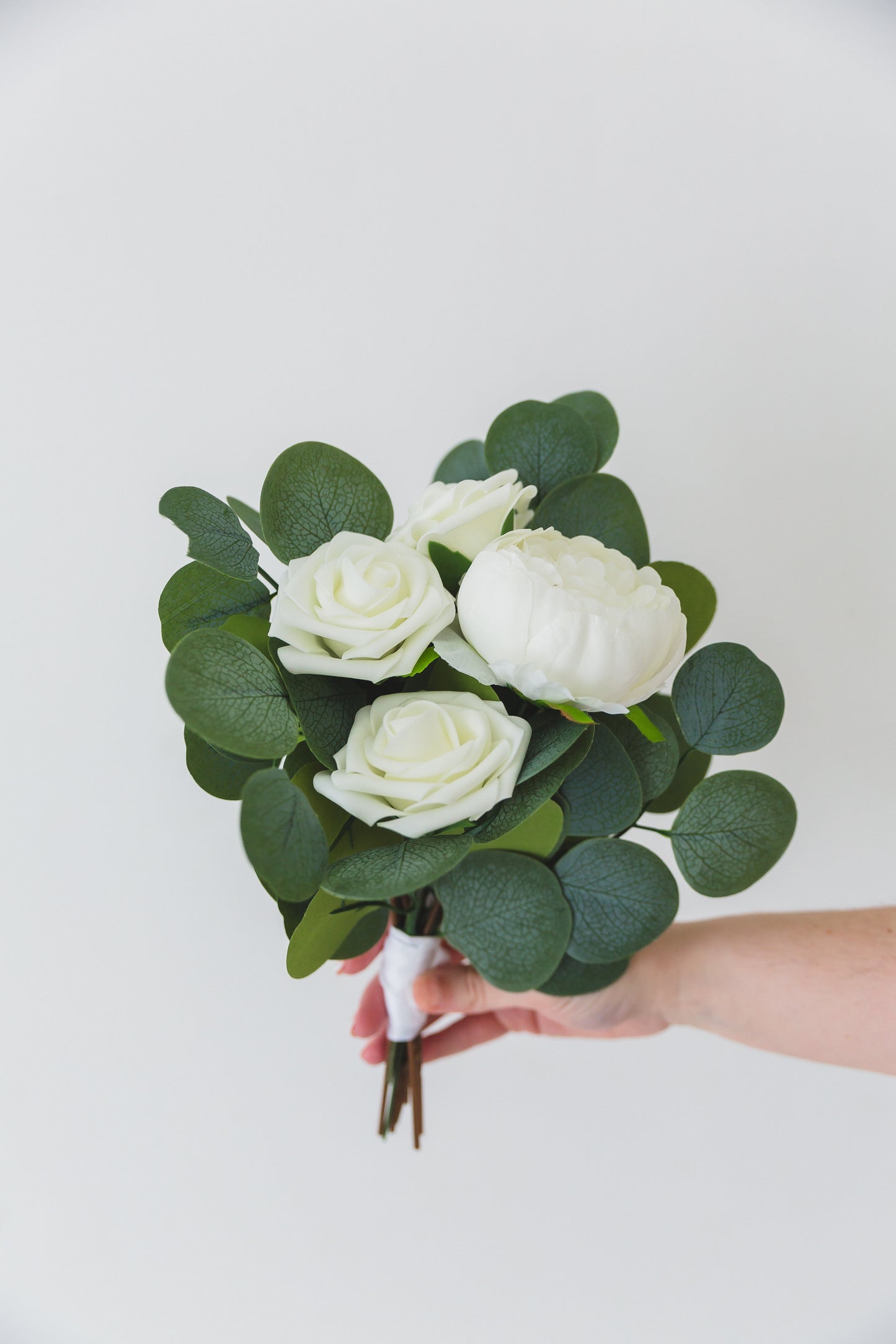 Green + White Bridesmaid Bouquet