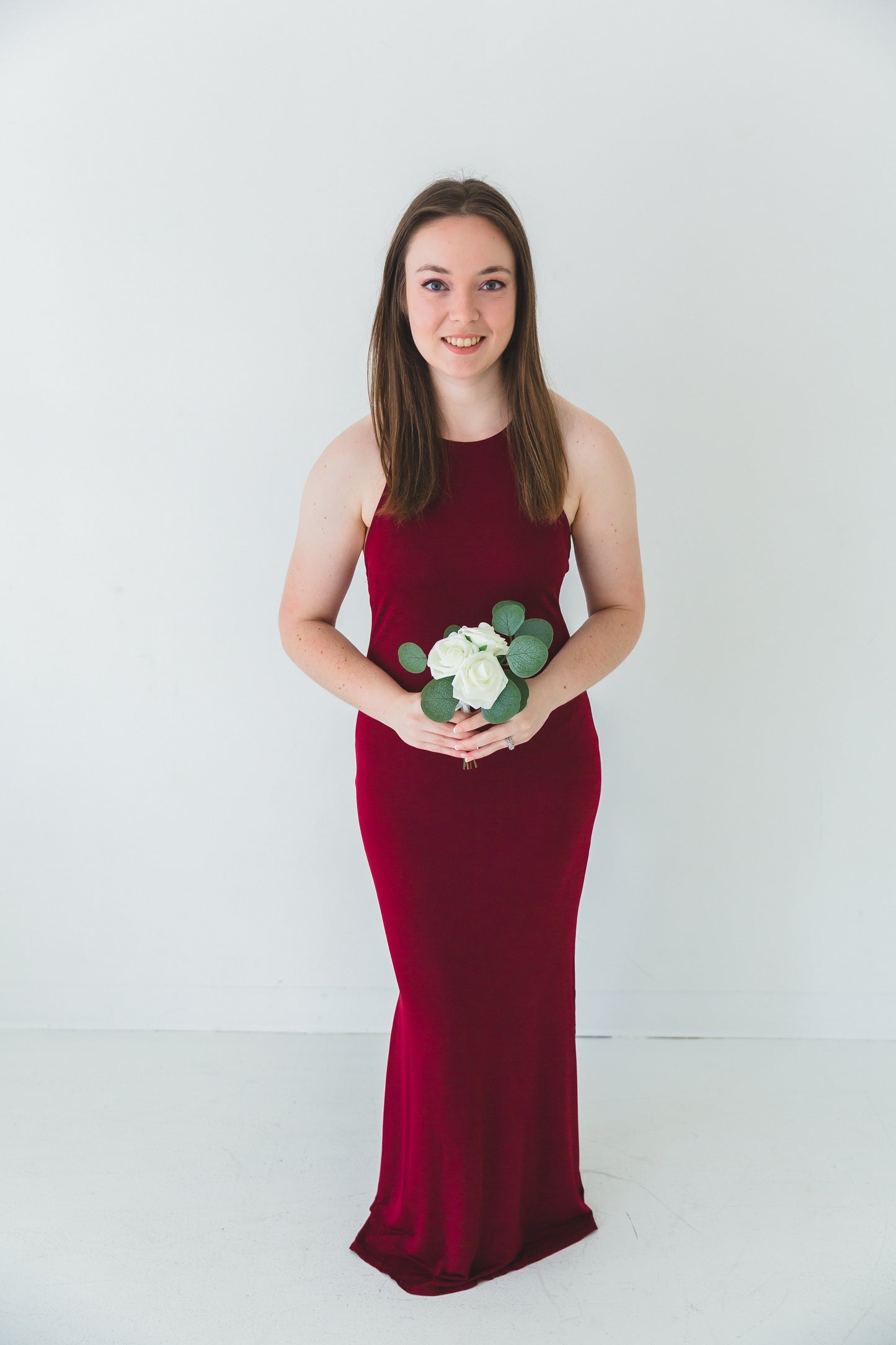 Green + White Posey Bouquet