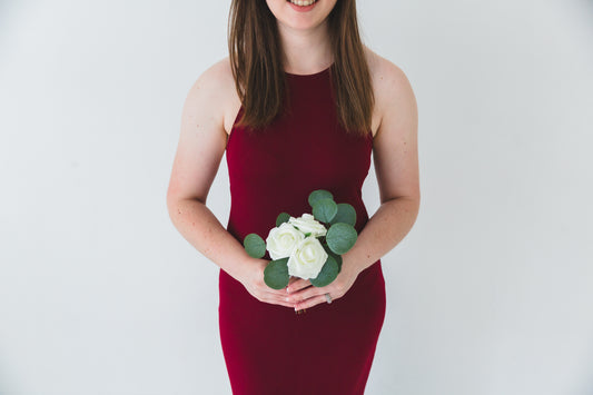 Green + White Posey Bouquet