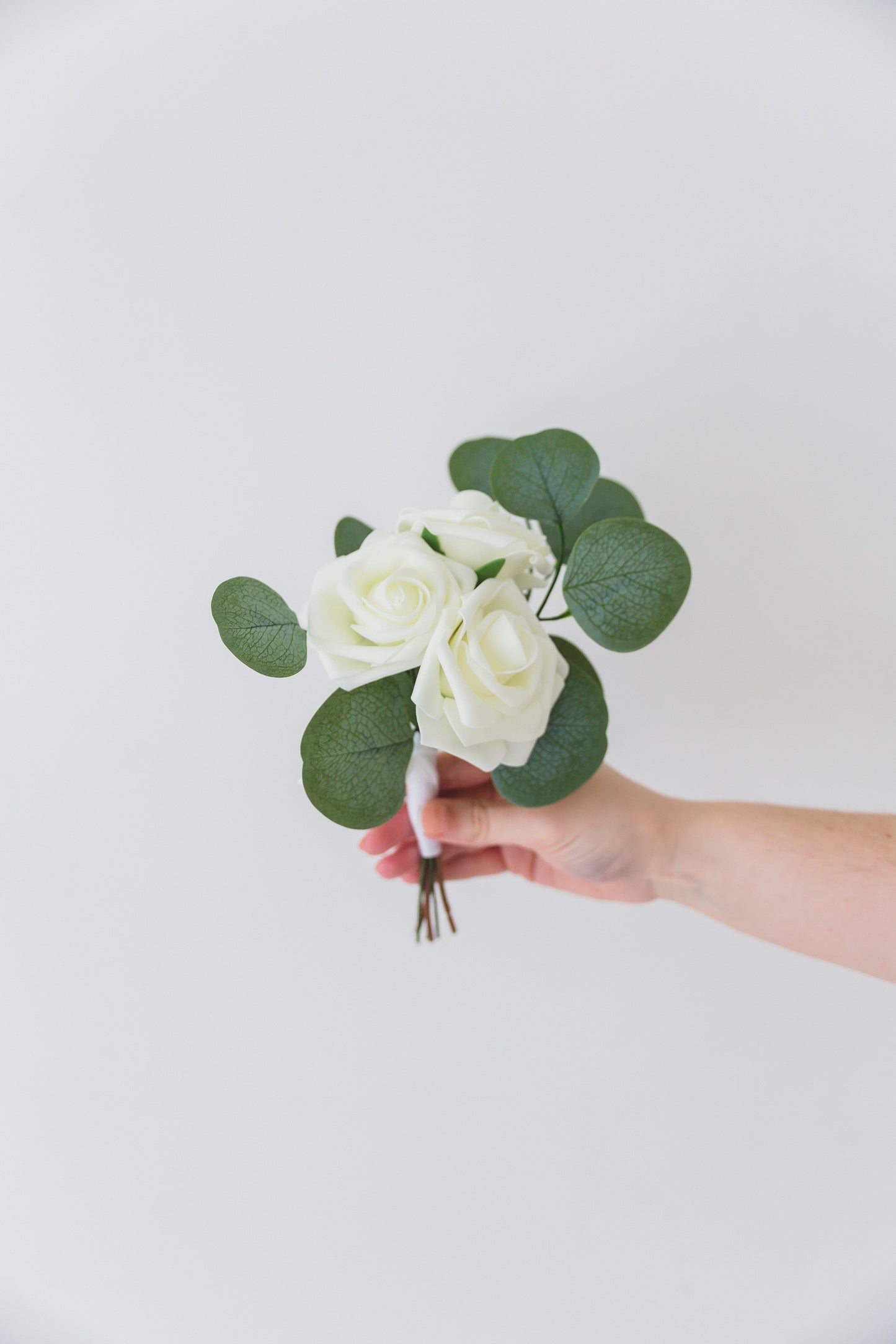 Green + White Posey Bouquet